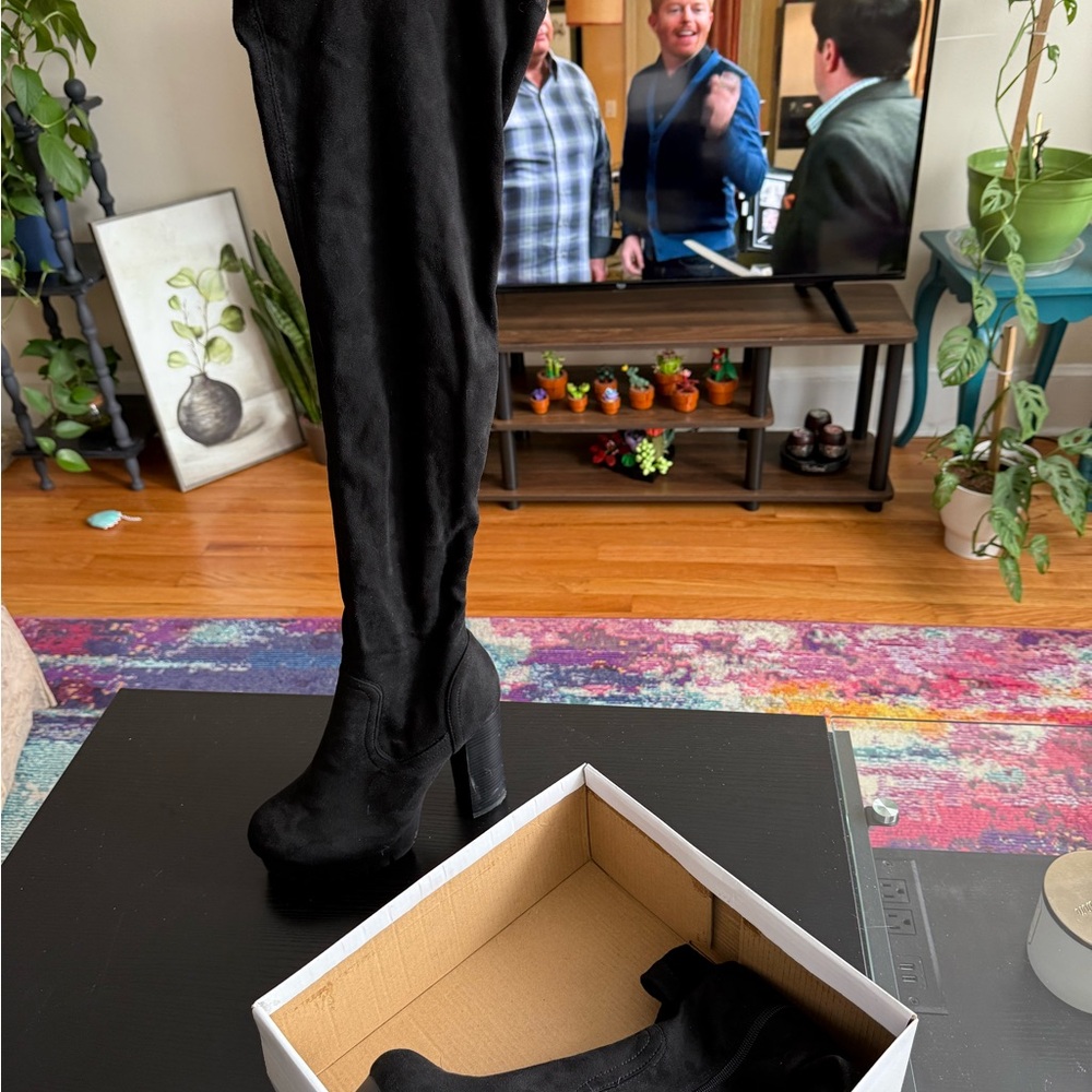 Black Over-the-Knee Boots